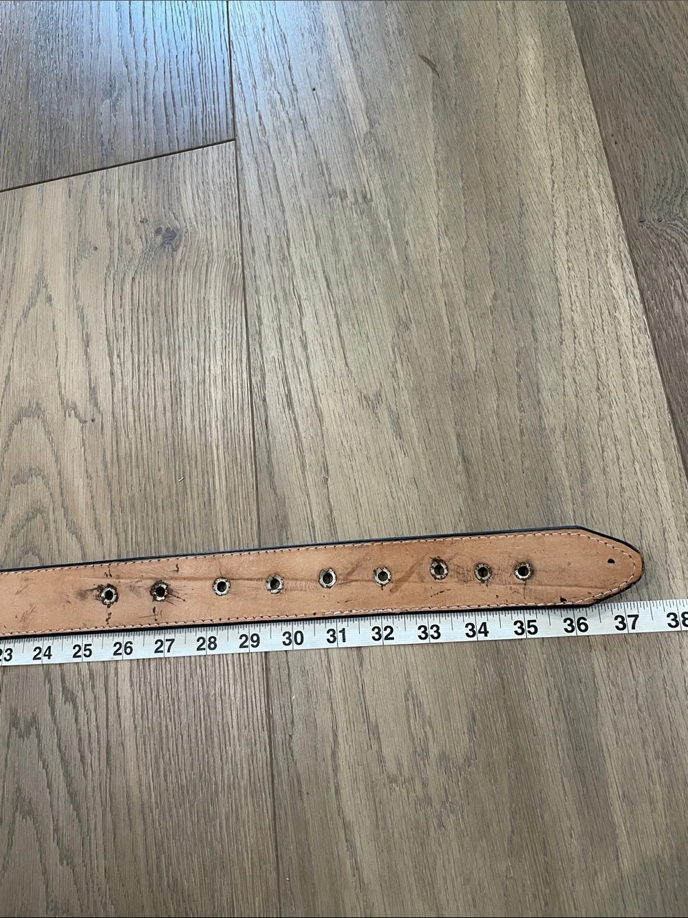 Black & Silver Wester Belt Embroidered Size 38 Unisex